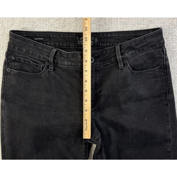 Lucky Brand Jeans Lolita Boot Cut Women's 10/30 L Stretch Black Denim Pants - Picture 9 of 12
